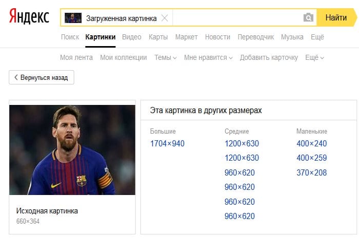 Yandex Görsel Arama Sonuçları