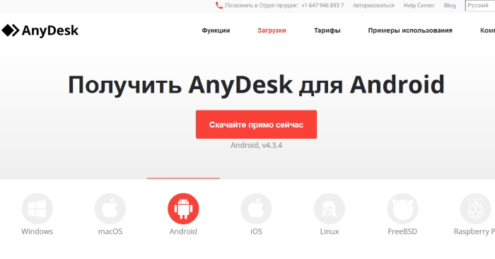 AnyDesk Web Sitesi