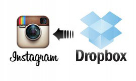 Dropbox kullanan bir bilgisayardan Instagram fotoğrafları