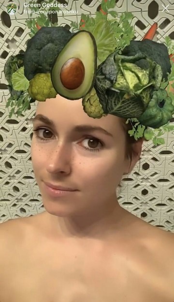 Instagram maskesi avokado ve brokoli