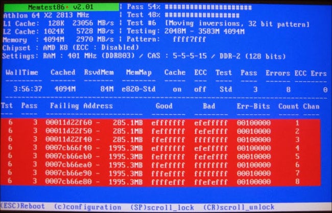 MemTest86 Yardımcı Programı ile RAM Kontrolü
