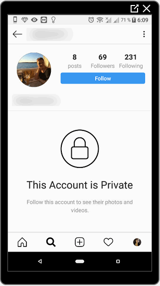 Instagram'da özel hesap