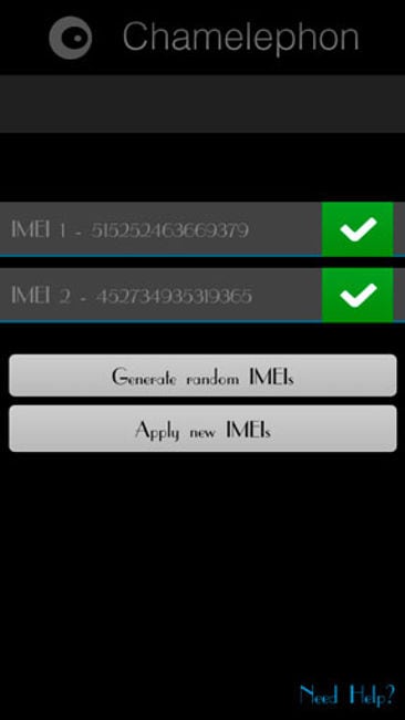 Chamelephon - Android'de IMEI değiştirme programı