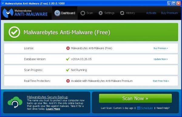Malwarebytes Anti-Malware Yardımcı Programı