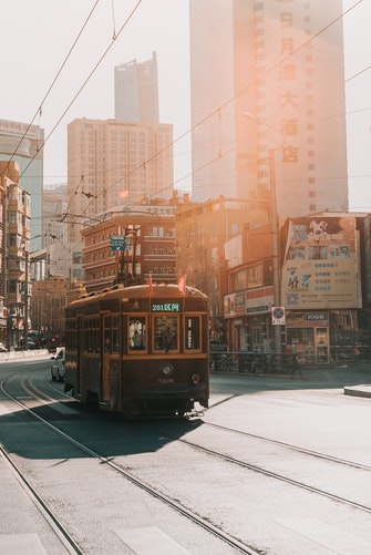 Instagram için sonbahar fotoğraf fikirleri - retro tramvay