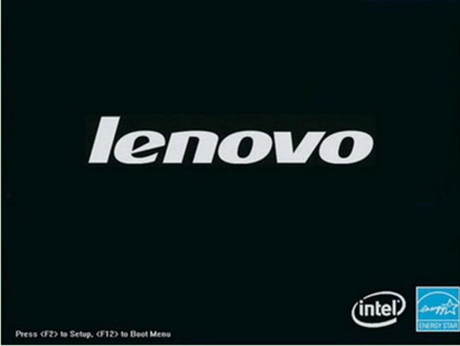 Lenovo dizüstü başlangıç ​​ekranı