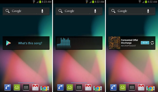 Google Play Müzik'te sese göre müzik arayın