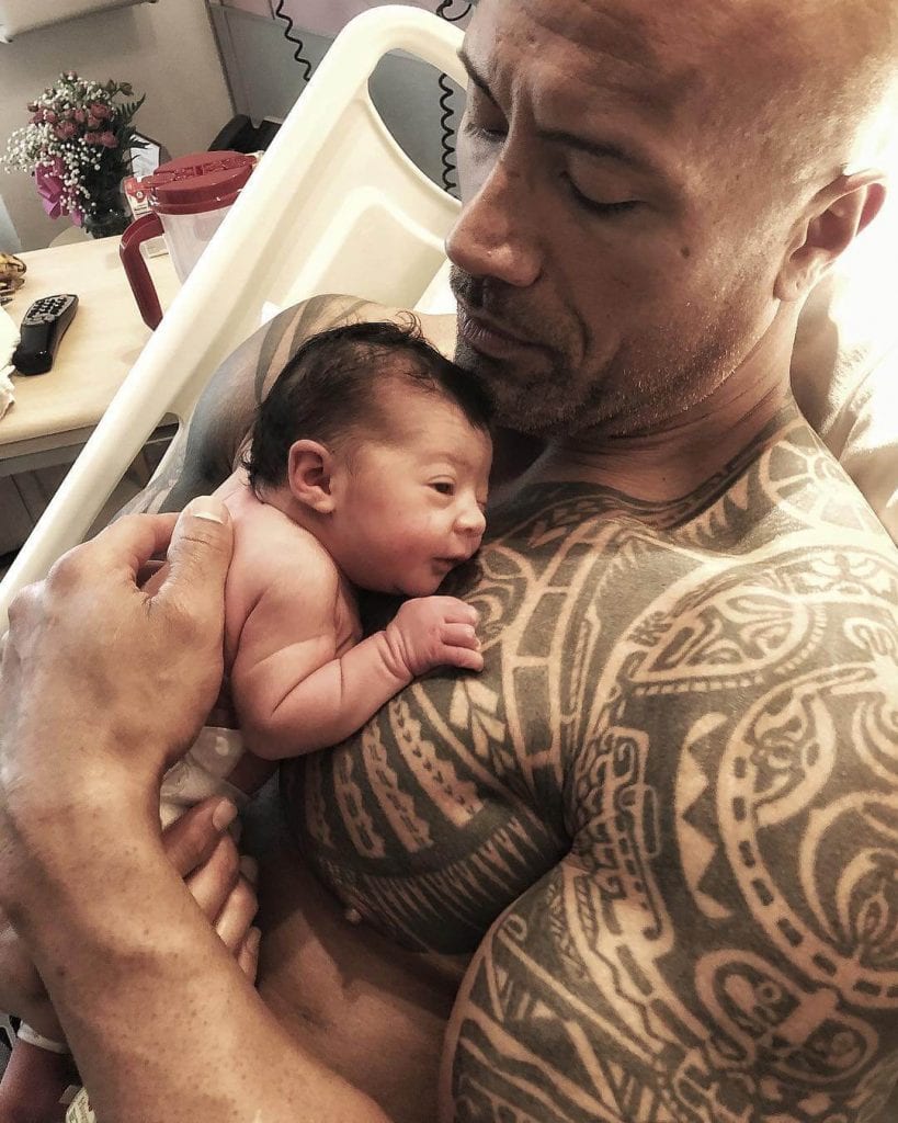 Dwayne Rock Johnson ve kızı Tiana Instagram